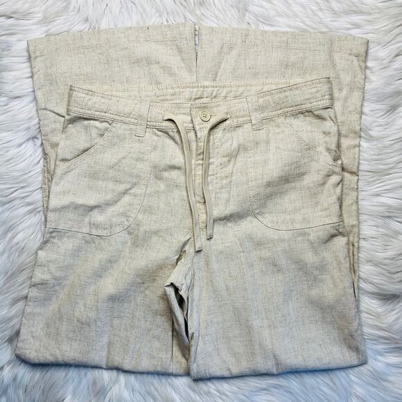 Divided Wide Leg Pull On Pants Khaki Size Small - Picture 2 of 4